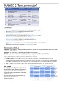 Samenvatting (P4) Management en Economie 2 (MANEC)