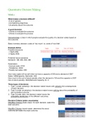 IBA Year 1 Quantitative Decision Making Summary