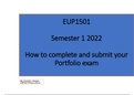 EUP1501 PORTFOLIO 2022