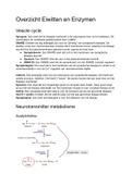 Neurobiologie Overzicht Eiwitten en Enzymen