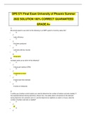 OPS 571 Final Exam University of Phoenix Summer 2022 SOLUTION 100% CORRECT GUARANTEED GRADE A+