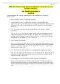 BIBL 410 Weekly Study Questions 4 Liberty University answers complete solutions. One Blood/Introduction to Abraham