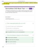 ServiceNow CAD-merged-merged EXAM BANK WITH CORRECT VERIFIED ANSWERS LATEST 2021/2022