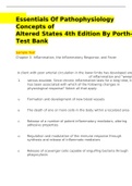 Essentials Of Pathophysiology Concepts of  Altered States 4th Edition By Porth-Test Bank