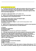 AANP AGPCNP PSI Test 1 & 2 Latest Fall 2022 (answered and graded)