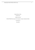 NURS-FPX4060 Practicing in the Community to Improve Population Health Assessment 3. Disaster Recovery Plan. Capella University