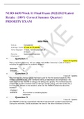 NURS 6650 Week 11 Final Exam 2022/2023 Latest Retake  (100% Correct Summer Quarter) PRIORITY EXAM