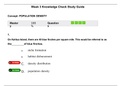 BIO 315 Week 3 Knowledge Check Study Guide