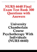 NURS 6640 Final Exam test Bank 300 Questions with Answers 2019-2023