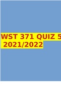 WST 371 QUIZ 5 2021/2022