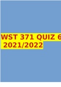 WST 371 QUIZ 6 2021/2022