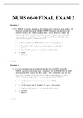 NURS 6640 FINAL EXAM 2