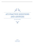 ATI Practice Women & Newborn Health ATI -Form A, Form B, & Form C 