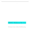 NR602 MIDTERM REVIEW