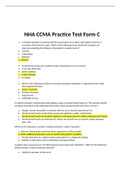 NHA CCMA Practice Test Form C