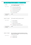 NR 222 PRACTICE QUIZ2 - 7 QUESTION and Answers