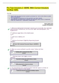 Pre Test Answers 2 -SERE. With Correct Answers Verified 100%