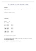 Chem 104 Module 1 -Module 6 Exam 2022.