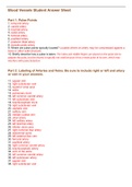 Blood Vessels Student Answer Sheet