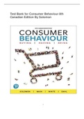 Test Bank for Consumer Behaviour 8th Canadian Edition