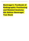 Bontrager's Textbook of Radiographic Positioning and Related Anatomy 8th Edition Bontrager Test Bank  CH02