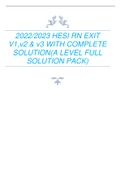 Hesi rn Exit-v1-v3-2020- test bank for 2020-2021/HESI RN Exit V1-V3 2020/2021 TEST BANK