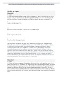 NR 511 Week 6 quiz  100% Verified Q&As | NR 511 WEEK 6 QUIZ DIFFERENTIAL DIAGNOSIS AND PRIMARY CARE PRACTICUM VERIFIED 100% A+