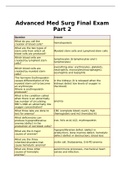 Advanced Med Surg Final Exam Part 2 (BIOL MISC)