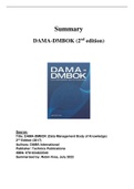 Complete summary of DAMA-DMBOK