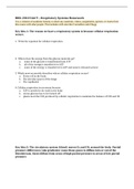 Respiratory Worksheet 