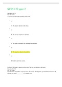 SCIN 132 quiz 2 (GRADED A) Questions and Answers | American Military University