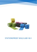 Uitgewerkte stations SKILLS LAB 1 EN 2! Zeer handig om stationsproef mee voor te bereiden! SL1 is ook te kennen voor SL2 stationsproef. - 2e + 3e bachelor diergeneeskunde UAntwerpen