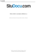 NSG4330-ComplexMidterm1 - Medical-SurgicalNursing