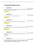 Nurs 6531 Midterm Exam (100% Correct answers) | Guaranteed Pass