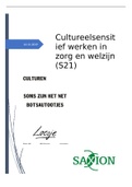 S21 Cultuursensitief werken in zorg en welzijn, T.48878