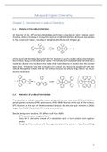 Samenvatting  Advanced organic chemistry