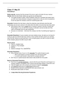 FIN333 CLASS NOTES FOR CLASS 17