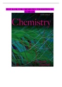 TEST BANK FOR CHEMISTRY 9TH EDITION BY ZUMBAHL