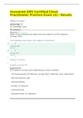 Answered AWS Certified Cloud Practitioner Practice Exam (2) - Results