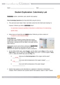 Calorimetry Lab Vocabulary: calorie, calorimeter, joule, specific heat capacity