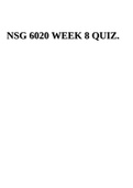 NSG 6020 WEEK 8 QUIZ.