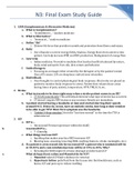 N3 Final Exam Study Guide Updated