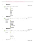 ASM 275 UNIT ONE TEST QUESTIONS AND ANSWERS