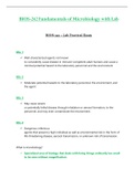 Lab Practical Exam - BIOS242 / BIOS 242 (Latest 2022 / 2023) : Fundamentals of Microbiology with Lab - Chamberlain