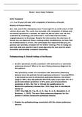 NR 507 Week 3 Case Study: A.C., is a 61-year old male with complaints of shortness of breath latest 2022