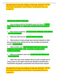 Chamberlain University College of Nursing NUR 601 NAPSR-Final-Exam-Questions And Answers Guaranteed Success. Graded A+