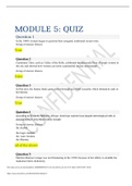 WST 371 Module 5 Quiz. LATEST 2022/2023