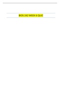 BIOS 242 WEEK 6 QUIZ | GRADED A 