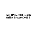 ATI RN Mental Health Online Practice B