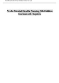 Neebs Mental Health Nursing 5th Edition Gorman Test Bank ISBN:978-0803669130|1-22 Chapter With Rationals|Complete Guide A+